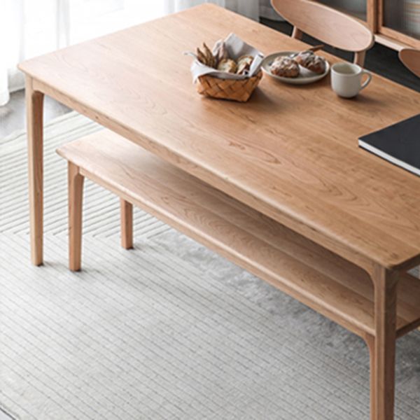 Rectangle Contemporary Dining Table White Fixed Table with Pine Solid Wood Clearhalo ' dining_table' 'Dining Tables & Seating' 'Dining Tables' 'furn' 'furn_dining_table' 'Furniture' 'furniture_dining_table' 'Kitchen & Dining Furniture' 'kitchen&dining_furn' 'kitchen' 'kitchen_dining_table' 1200x1200_e2a5e823-ba38-405c-bdb3-525a17b1261c