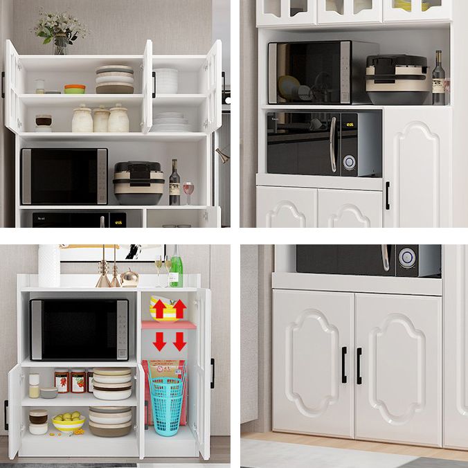 Glass Door Wood Sideboard Modern Credenza with Storage for Kitchen Clearhalo 'buffet_sideboard' 'Buffets & Sideboards' 'Furniture' 'furniture_buffet_sideboard' 'Kitchen & Dining Furniture' 1200x1200_e2a70034-5dab-4b7e-a739-be3f09e03a53