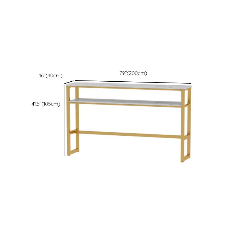 Glam Style Bar Table Set 1/5 Pieces Rectangle Faux Marble Counter Table Clearhalo 'Bar Furniture' 'furn' 'furn_home_bar_bar_sets' 'Furniture' 'Home Bars & Bar Sets' 'home_bar_bar_sets' 'Kitchen & Dining Furniture' 1200x1200_e2a808ca-5ceb-4d8a-b43e-7d7a5e02ce64