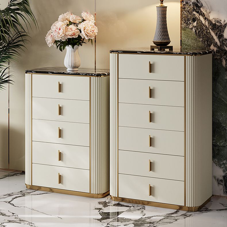Classic Glam Storage Chest Dresser 5/4/6 Drawers Storage Chest , 17.55 Inch Width Clearhalo 'Bedroom Furniture' 'Dressers & Chests' 'dressers_chests' 'furn' 'furn_dressers_chests' 'Furniture' 1200x1200_e2a8eeab-41d2-41c1-a9cc-3a76b7525e42