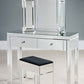Glass Vanity Set with Tri-Fold 13.77" Wide Make-up Vanity with 2 Storage Drawers Clearhalo 'Bedroom Furniture' 'furn' 'furn_makeup_vanities' 'Furniture' 'Makeup Vanities' 'makeup_vanities' 1200x1200_e2ab4731-3a50-4983-be5b-5fe33fc3c398