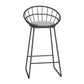 Glam Metal Bar and Counter Stool Low Back Stool with Sled Base Clearhalo 'Bar Furniture' 'Bar Stools' 'bar_stools' 'furn' 'furn_bar_stools' 'Furniture' 'furniture_bar_stools' 'Kitchen & Dining Furniture' 1200x1200_e2abb3c6-9a45-43d3-bae4-3af7f2e4a1e3
