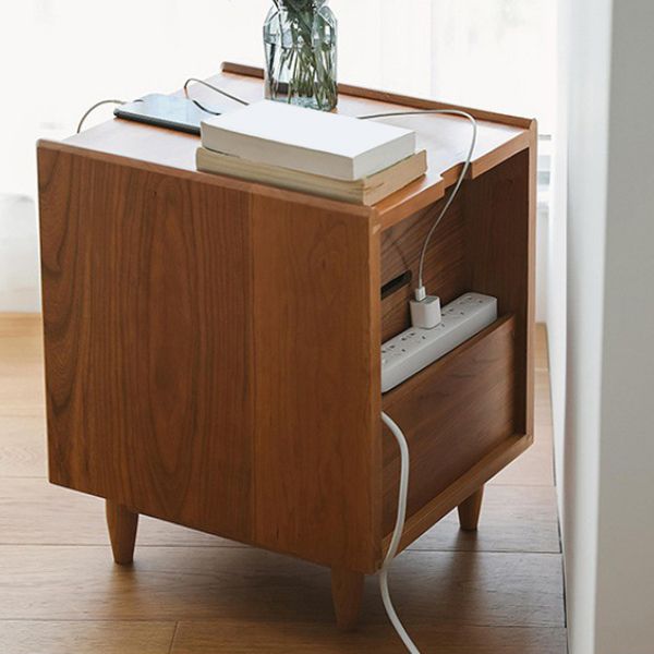 Modern Accent Table Nightstand Wood Night Table for Bedroom Home Clearhalo 'Bedroom Furniture' 'furn' 'furn_night_stand' 'Furniture' 'night_stand' 'Nightstands' 1200x1200_e2abc4d4-1a80-4114-ae1c-15e4814a2912