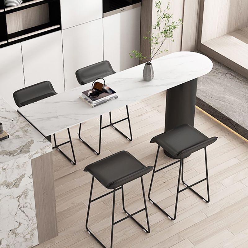Indoor Stone Bar Height Cocktail Table Modern Double Pedestal Counter Wine Table Clearhalo 'Bar Furniture' 'Bar Tables' 'bar_tables' 'furn' 'furn_bar_tables' 'Furniture' 'furniture_bar_tables' 'Kitchen & Dining Furniture' 1200x1200_e2ad725f-9ca0-4161-8376-1b4cd9295cce