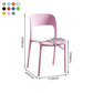 Plastic Stackable Dining Side Chairs Open Back Armless Dining Chair (Set of 4) Clearhalo ' kitchen&dining_furn' 'Dining Chairs' 'Dining Tables & Seating' 'dining_chair' 'furn' 'furn_dining_chair' 'Furniture' 'furniture_dining_chair' 'Kitchen & Dining Furniture' 'kitchen' 1200x1200_e2af223a-7111-4353-ae0a-7034fe30476c