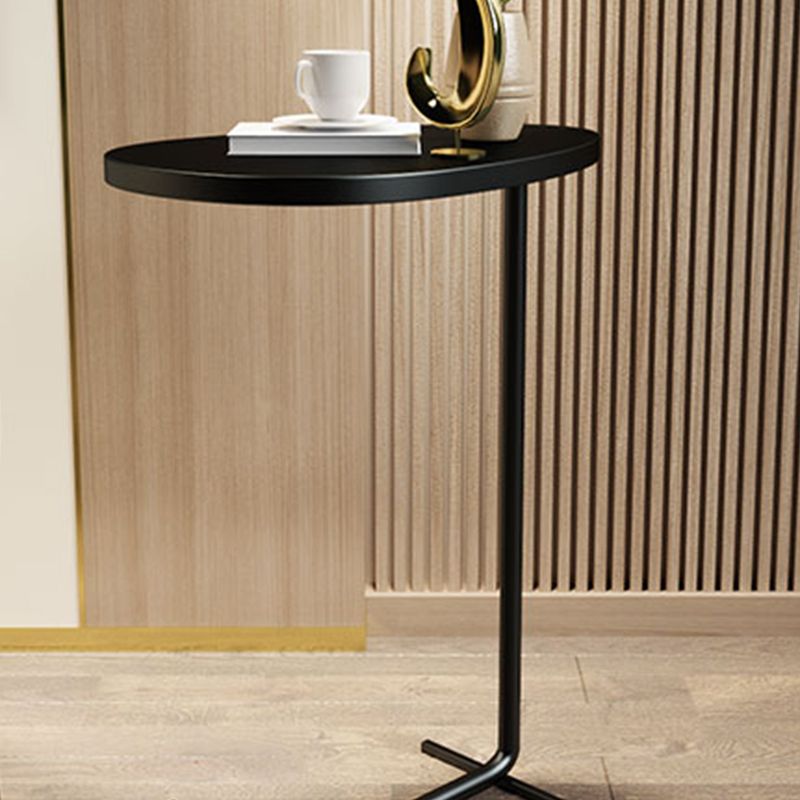 Mesa de madera de madera de 23.6 pulgadas de altura moderna de la esquina C para sala de estar