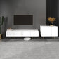 Console multimédia scandinave en faux bois, meuble TV pour salon
