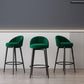 Matte Finish Footrest Upholstered Low Back Stool Scandinavian Velvet Bar Stool Clearhalo 'Bar Furniture' 'Bar Stools' 'bar_stools' 'furn' 'furn_bar_stools' 'furniture_bar_stools' 'Kitchen & Dining Furniture' 'kitchen&dining_furn' 'kitchen' 'kitchen_furn' Furniture' 1200x1200_e2b289a8-1354-4a42-a2a1-382730e7d798
