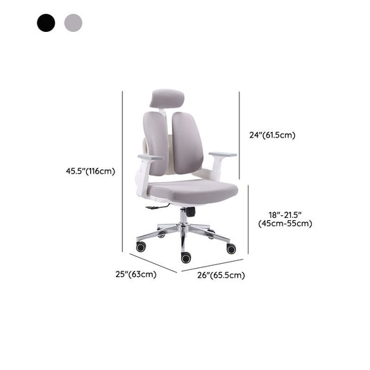 Brazos incluidos silla de escritorio silla giratoria moderna de altura de asiento ajustable con ruedas