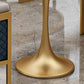Golden Base Dining Table Medieval Modern Style Stone Table for Indoor