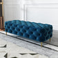 Glam Tufted Bedroom Bench, Foam Filled Bench with Metal Legs Clearhalo 'Benches' 'Chairs & Seating' 'furn' 'furn_benches' 'Furniture' 'Living Room Furniture' 1200x1200_e2b5d297-abcf-48e7-ba7b-908cdd9cdbdb