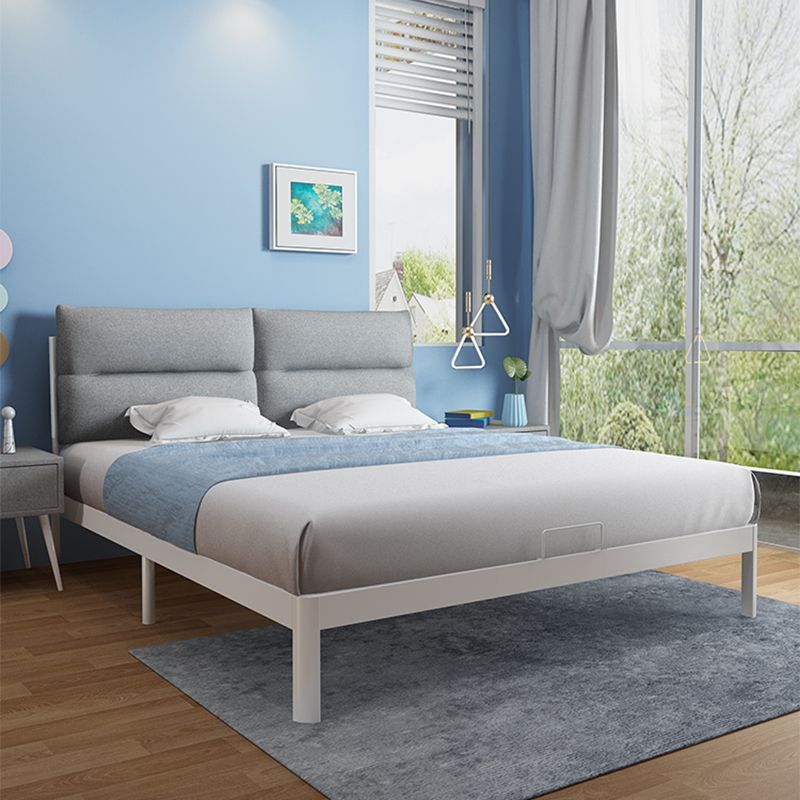 Fiamma del letto di alto profilo in metallo contemporaneo da 39,37 "a pannello H