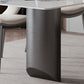 Mesa de comedor de estilo moderno mesa de doble pedestal de piedra sinterizada para el hogar