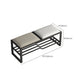 Rectangle Modern Entryway Bench Cushioned Metal Seating Bench Clearhalo 'Benches' 'Chairs & Seating' 'furn' 'furn_benches' 'Furniture' 'Living Room Furniture' 1200x1200_e2b9b729-aed2-43ff-ba6f-ee2cbd1ccf8b