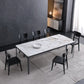 Modern Style Dining Table Sintered Stone Rectangle Table for Dining Room