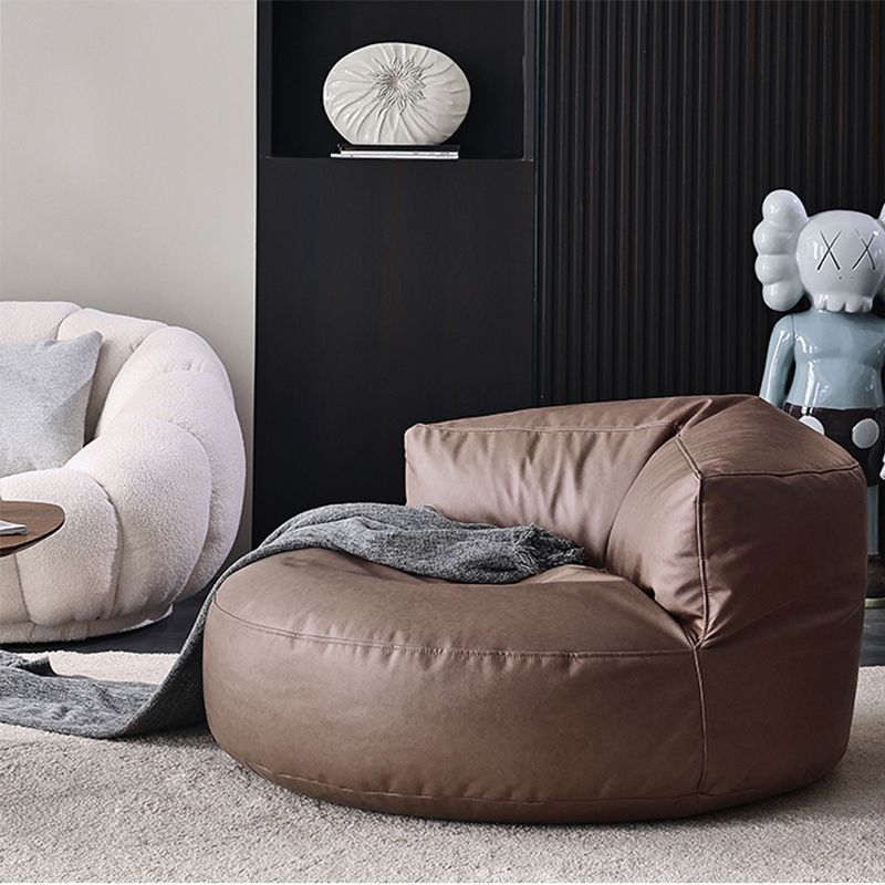 Nordic Bonded Leather Armless Tight Back EPP Filled Aceent Chair Clearhalo 'Accent Chairs' 'accent_chairs' 'Chairs & Seating' 'furn' 'furn_accent_chairs' 'Furniture' 'Living Room Furniture' 1200x1200_e2baae4d-9a6e-4544-b2da-a9a00ad62172