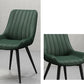 Metalen frame Dining zijstoel faux leer gestoffeerde zijstoel