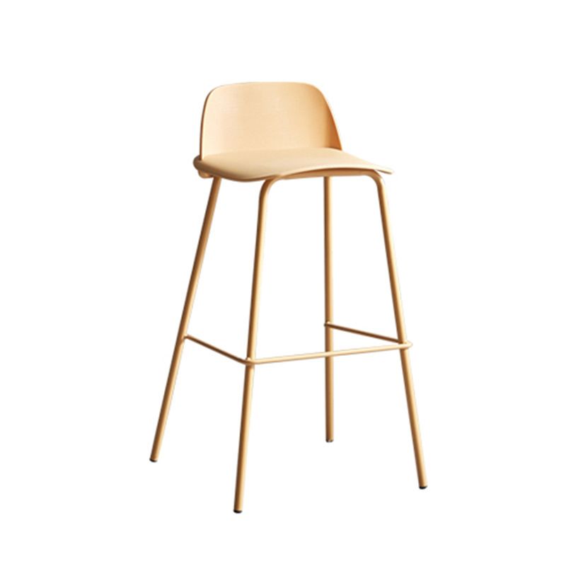 Dessert Shop Footrest Scandinavian Stool Matte Finish Plastic Barstool Clearhalo 'Bar Furniture' 'Bar Stools' 'bar_stools' 'Furniture' 'furniture_bar_stools' 'Kitchen & Dining Furniture' 1200x1200_e2bce086-3a6a-409f-8ba5-7cc52ce60225