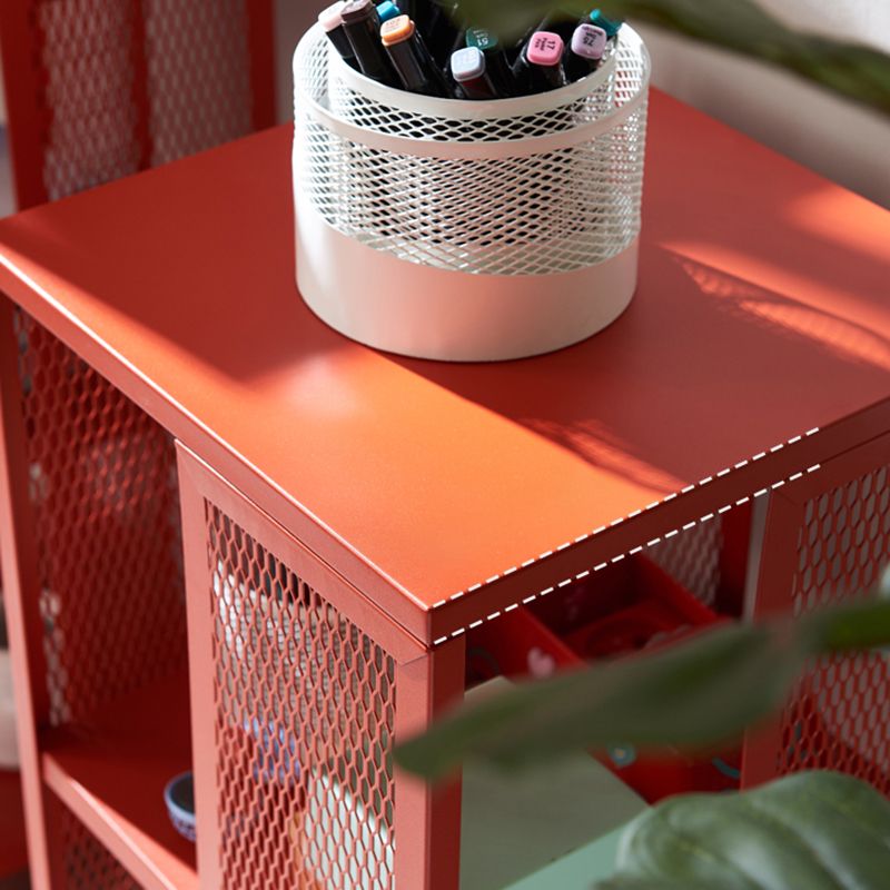 Scandinavian Metal Open Etagere Bookshelf with Iron Frame and Shelf Clearhalo 'Bookcases' 'Furniture' 'furniture_bookcases' 'Office Furniture' 1200x1200_e2bcfadd-4141-4f1c-9762-b2cf1b34b980