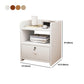 Modern Wood Nightstand 40" Tall Bedside Cabinet with Drawer and Legs