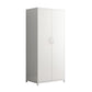 White Steel Wardrobe Cabinet with Adjustable Shelves Modern Wardrobe Closet Clearhalo 'Armoires & Wardrobes' 'armoires_wardrobes' 'Bedroom Furniture' 'furn' 'furn_armoires_wardrobes' 'Furniture' 1200x1200_e2c22815-efdb-4824-85f7-a136f3718664