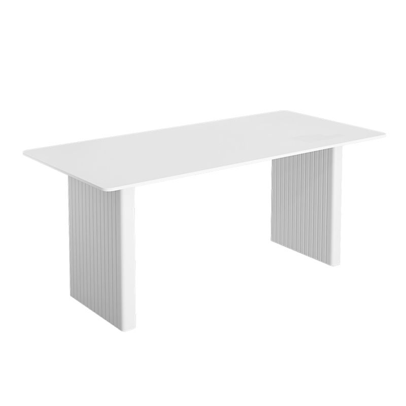 Modern 1/2/5/7 stukken Din stoelen rechthoekige stenen meubels in wit gezet