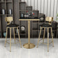Glam Leather and Metal Counter Stool Round Low Back Bar Stool for Coffee Shop Clearhalo 'Bar Furniture' 'Bar Stools' 'bar_stools' 'furn' 'furn_bar_stools' 'Furniture' 'furniture_bar_stools' 'Kitchen & Dining Furniture' 1200x1200_e2c5440c-5448-4965-a4c9-f8c0f3e8cea1