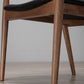 Solid Wood Side Dining Chair Open Back PU Leather Arm Chair for Home Clearhalo 'Dining Chairs' 'Dining Tables & Seating' 'dining_chair' 'furn' 'furn_dining_chair' 'Furniture' 'Kitchen & Dining Furniture' 1200x1200_e2c57959-6d83-4ef0-89c9-d74b452fe80d