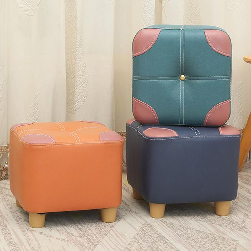 Naranja moderna estándar de color cuadrado estándar de cuero para salón