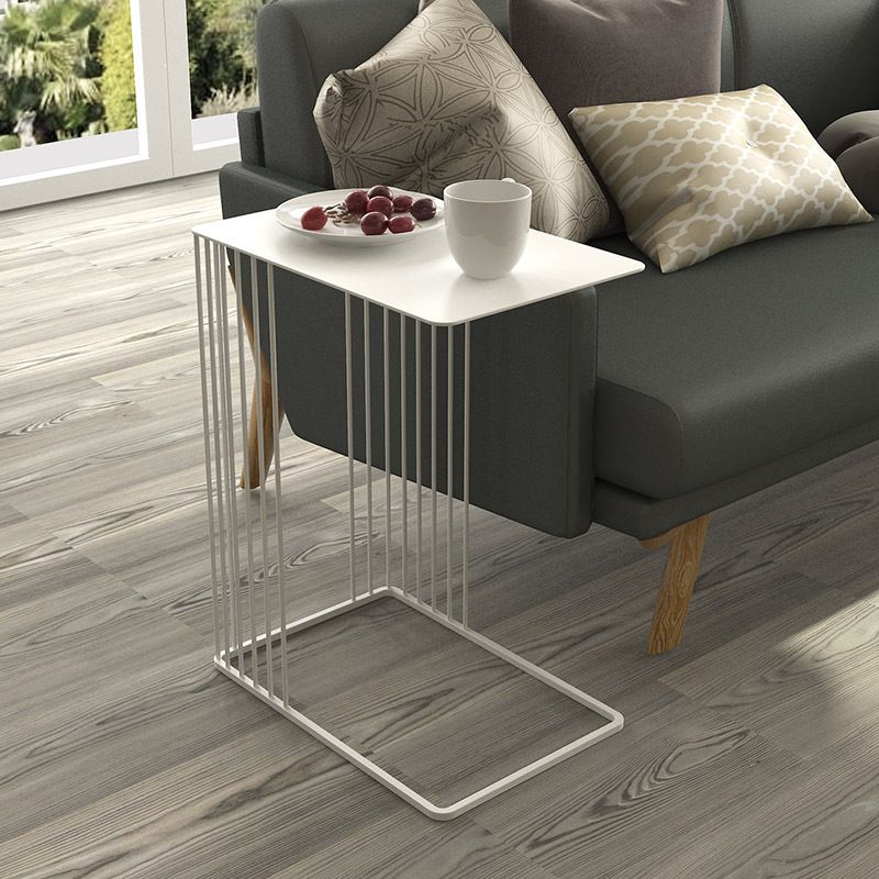 Mid-Century Rectangular Side Table Metal C Side Table, 23.23" Tall Clearhalo 'Coffee & Accent Tables' 'End & Side Tables' 'end_side_tables' 'furn' 'furn_end_side_tables' 'Furniture' 'Living Room Furniture' 1200x1200_e2c5ec59-1c5e-4b0e-b4f4-5efe4db7d4f9