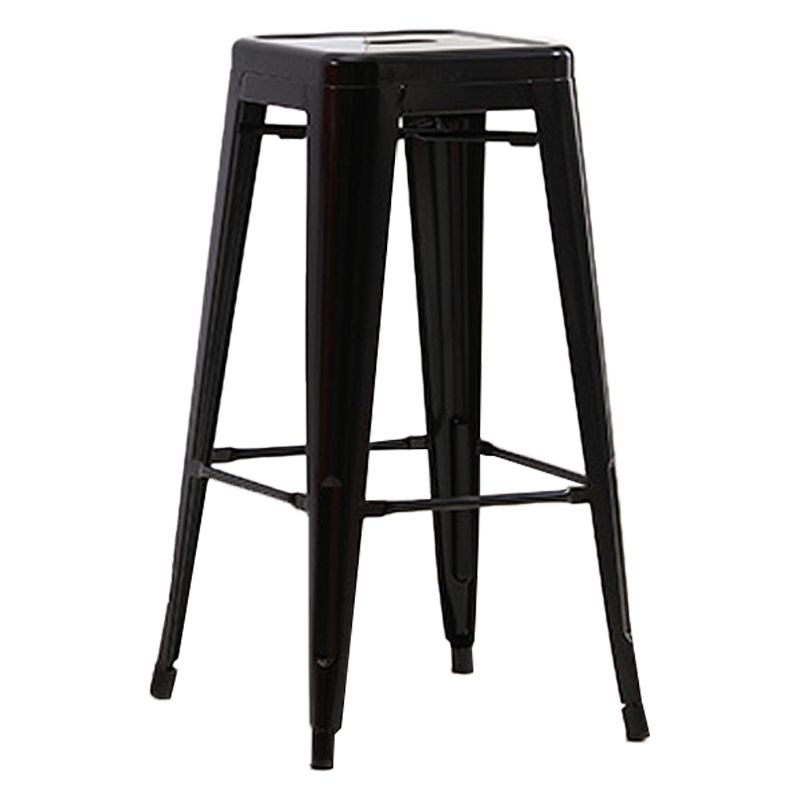 Taburete de mostrador sin respaldo industrial Taburetes de altura de mostrador de metal para cocina