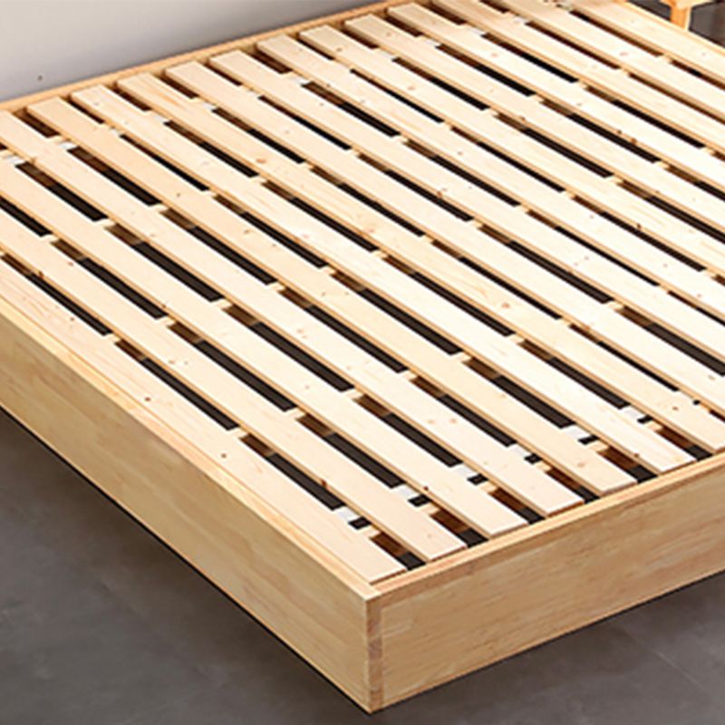 Matches de cama de plataforma de madera sólida incluye marco de cama de plataforma