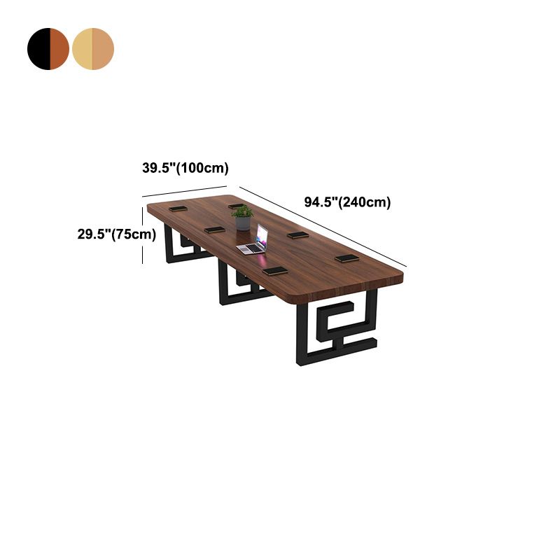 Curved Office Writing Desk Glam Style Solid Wood Office Desk Clearhalo 'furn' 'furn_office_desk' 'Furniture' 'Office Desks' 'Office Furniture' 'office_desk' 1200x1200_e2cd1431-7678-41b9-bc43-b492c548d522