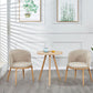 Fabric Dining Chair Modern Style Low Back Chair for Dining Room