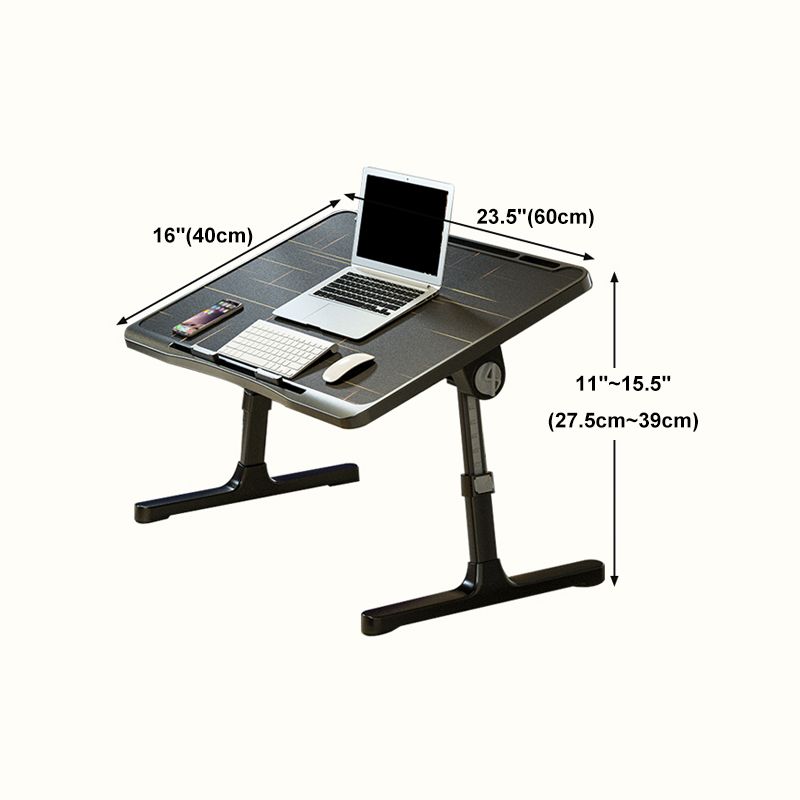 Distanza di scrittura moderna e contemporanea da 15 pollici Destina di scrittura regolabile camera da letto Black scrivania