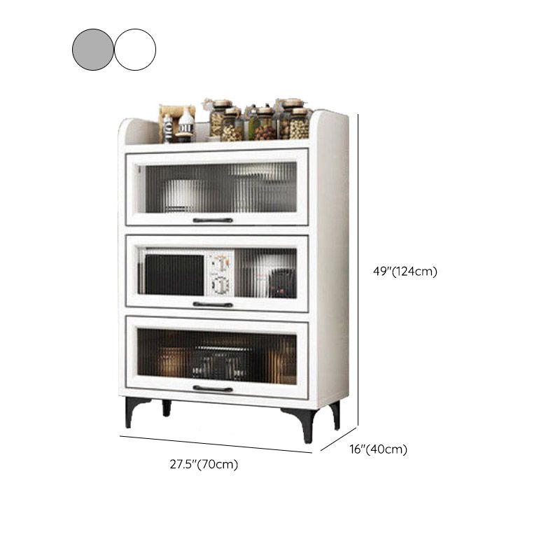 Technischer Holz Sideboard Küche Sideboard mit offener Lagerung