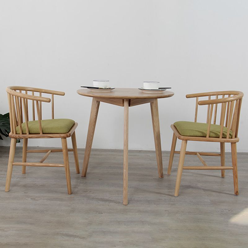 Scandinavian Style Upholstered Side Chair Windsor Back Dining Chairs for Home Clearhalo ' kitchen&dining_furn' 'Dining Chairs' 'Dining Tables & Seating' 'dining_chair' 'furn' 'furn_dining_chair' 'Furniture' 'furniture_dining_chair' 'Kitchen & Dining Furniture' 'kitchen' 1200x1200_e2d1045a-a0b1-4447-9bc9-fa282cbb832c