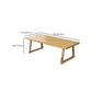 Mesa de comedor de madera rectangular de 1/4 piezas industrial para el comedor para el comedor