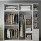 Modern Storage Cabinet with Sliding Doors Manufactured Wood White Cabinet for Bedroom