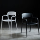 Plastic Scandinavian Kitchen Dining Room Arm Chair Open Back Chair Clearhalo 'Dining Chairs' 'Dining Tables & Seating' 'dining_chair' 'furn' 'furn_dining_chair' 'Furniture' 'furniture_dining_chair' 'Kitchen & Dining Furniture' 1200x1200_e2d331c5-04b9-4de8-9b27-351a1b85b824