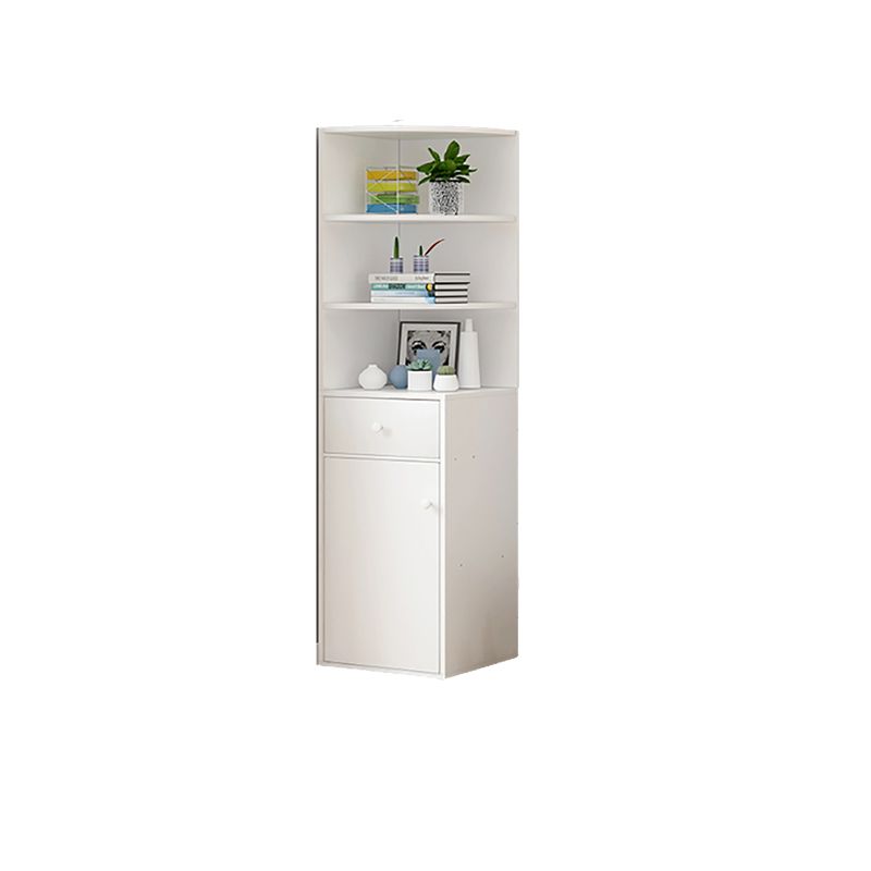 Contemporary White Water Resistant Cabinet with Drawers Corner Cabinet Clearhalo 'Cabinets & Chests' 'cabinets_chests' 'furn' 'furn_cabinets_chests' 'Furniture' 'Living Room Furniture' 1200x1200_e2d34c25-2d73-4393-92ec-a7900008f798