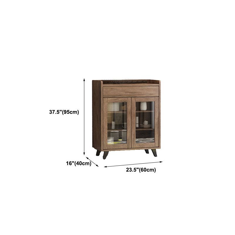 Sideboard in legno ingegnerizzato laterale contemporaneo marrone per sala da pranzo