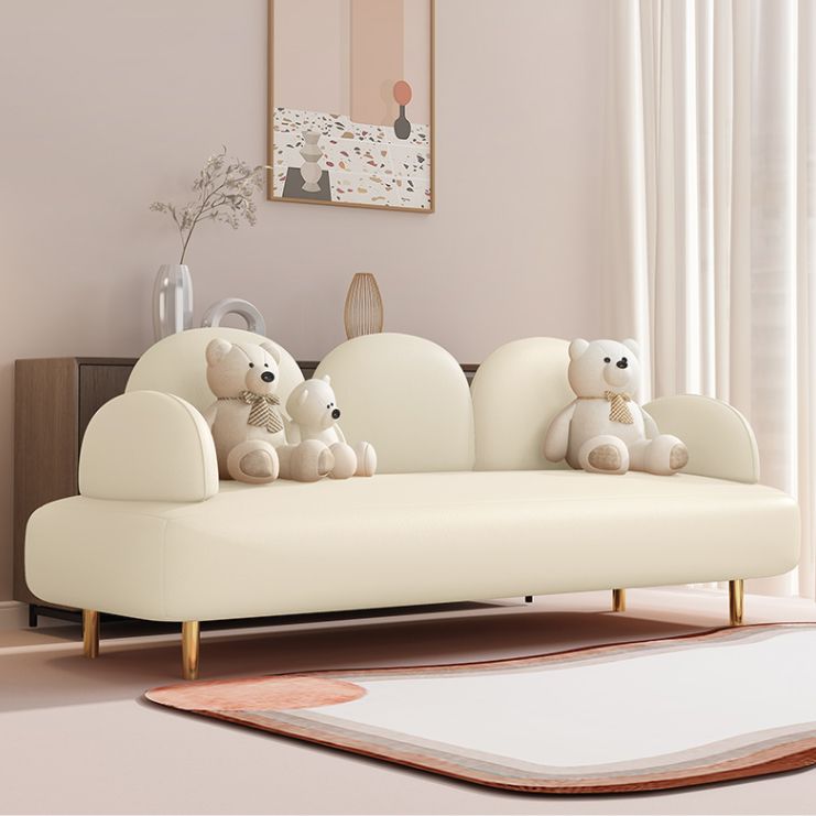 Zeitgenössisches Sitzplatz Leder 3 Sitzer Wohnzimmer eingebraucht