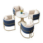 Glam Gold Steel Dining Set 1/5 Pieces Indoor Dining Furniture Clearhalo 'Dining Room Sets' 'Dining Tables & Seating' 'dining_room_set' 'furn' 'furn_dining_room_set' 'Furniture' 'Kitchen & Dining Furniture' 1200x1200_e2d6e417-6947-4374-8b41-28f0a5d33d21