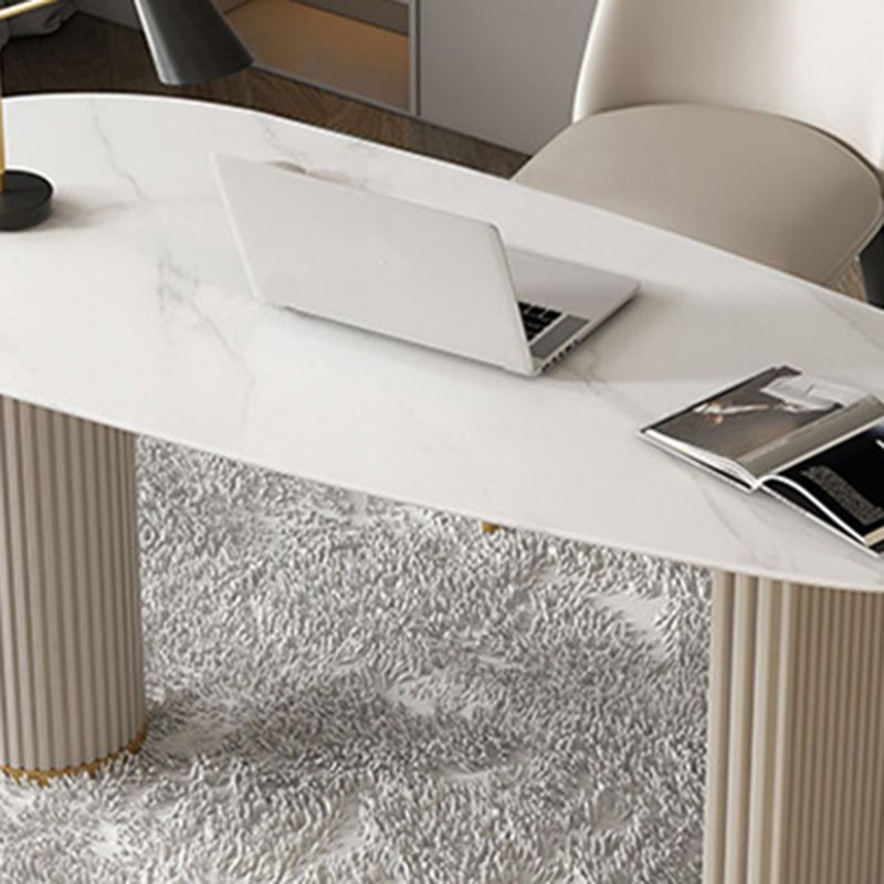 Contemporary Marble Secretary Desk for Office 23.6"W X 29.5"H Desk Clearhalo 'furn' 'furn_office_desk' 'Furniture' 'Office Desks' 'Office Furniture' 'office_desk' 1200x1200_e2d978f2-f358-4252-a12b-53036d539c64