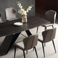 Set da pranzo moderno con piano in pietra sinterizzata Set tavolo da pranzo rettangolare 1/4/5/7 pezzi