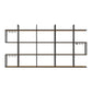 Wall Mounted Wine Rack Kit Metal and Wood Wine Holder Rack in Brown and Black Clearhalo 'furn' 'furn_wine_racks' 'Furniture' 'Kitchen & Dining Furniture' 'Wine Racks' 'wine_racks' 1200x1200_e2da270e-2efe-4c1f-a049-834ec2efddb7