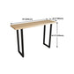 Solid Wood Bar Dining Table Industrial Bar Table with Sled Base in Black Clearhalo 'Bar Furniture' 'Bar Tables' 'bar_tables' 'furn' 'furn_bar_tables' 'Furniture' 'furniture_bar_tables' 'Kitchen & Dining Furniture' 1200x1200_e2db11dc-c962-4abc-9aa8-3685e5e6693a