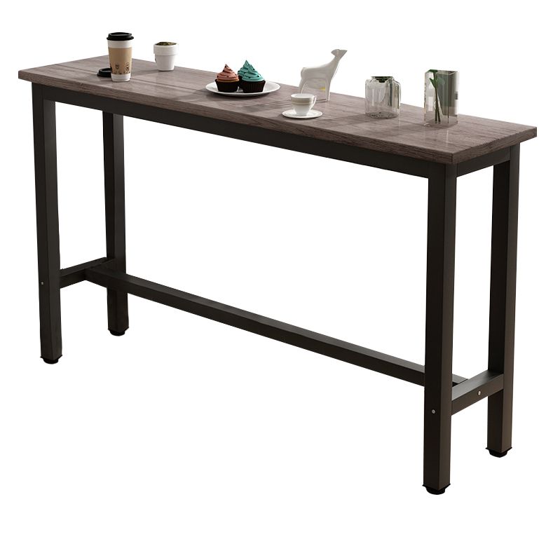 Modern Rectangle Wooden Table Dining Bar Counter Table for Kitchen Clearhalo 'Bar Furniture' 'Bar Tables' 'bar_tables' 'furn' 'furn_bar_tables' 'Furniture' 'furniture_bar_tables' 'Kitchen & Dining Furniture' 1200x1200_e2dbee80-4dd7-4f05-9454-e6ba036e3f6a