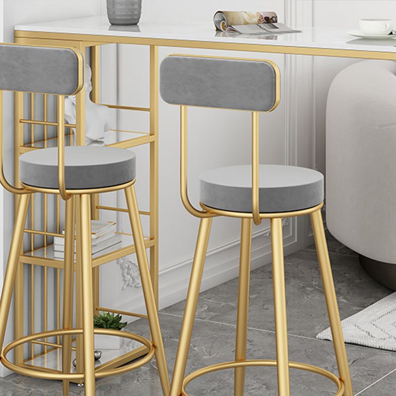 Tavolo da tavolo da bar moderno a barra da banco in marmo bianco per soggiorno